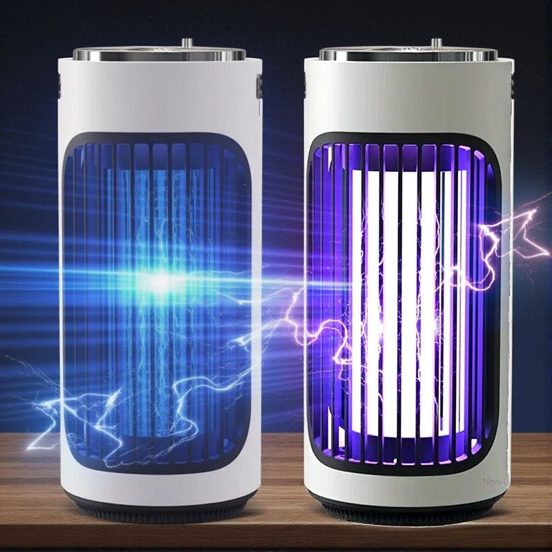 USB Rechargeable Mosquito Trap Lamp 360 Degree Bug Catcher Non-Toxic Indoor Device